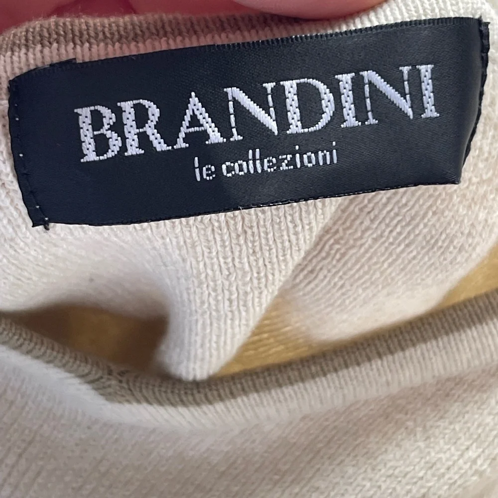 Vintage Brandini 90s boy band v neck cream sweater